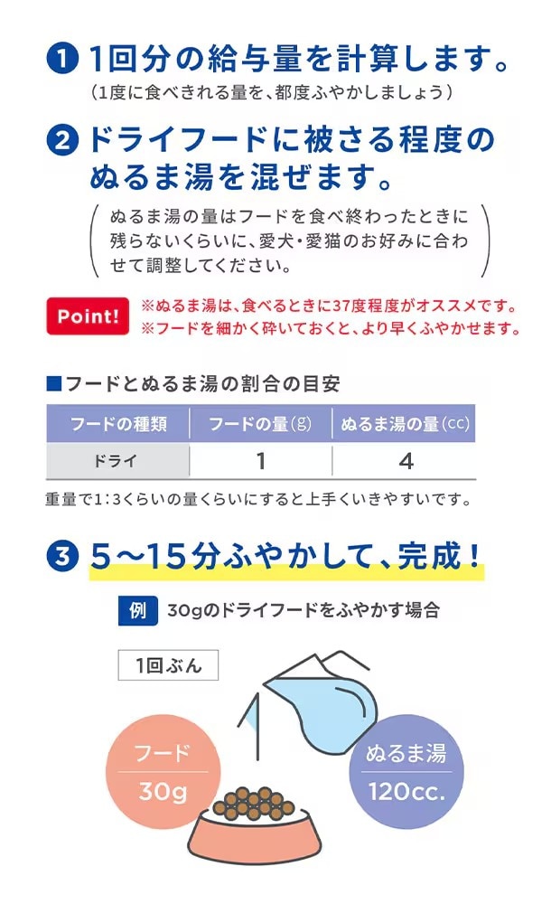 How to soften dry food